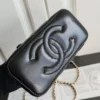 23K chain handle box cosmetic bag