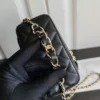 23K chain handle box cosmetic bag