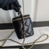23K chain handle box cosmetic bag
