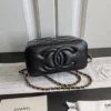 23K chain handle box cosmetic bag