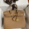 Semi-handmade beeswax stitching original leather Birkin 25cm