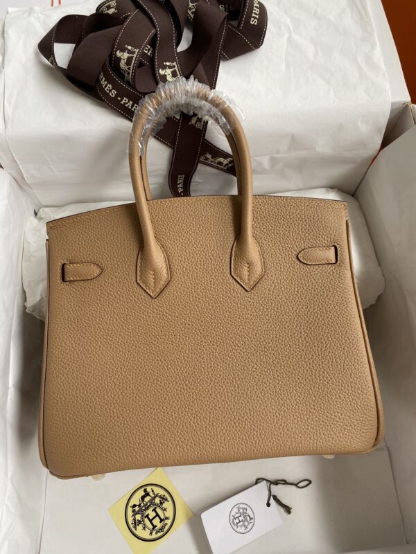 Semi-handmade beeswax stitching original leather Birkin 25cm