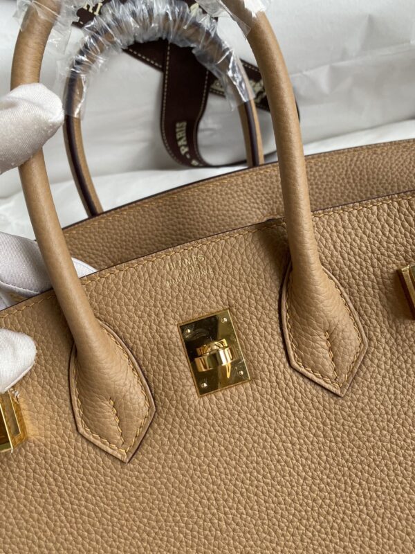 Semi-handmade beeswax stitching original leather Birkin 25cm