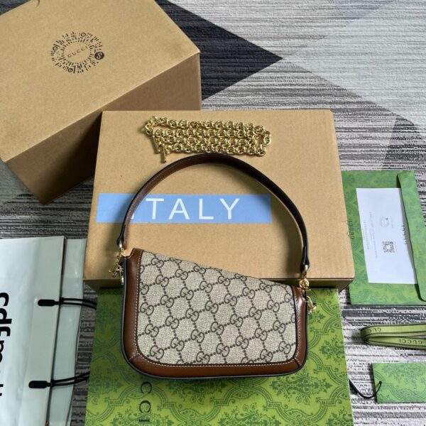 GUCCI underarm bag apricot brown