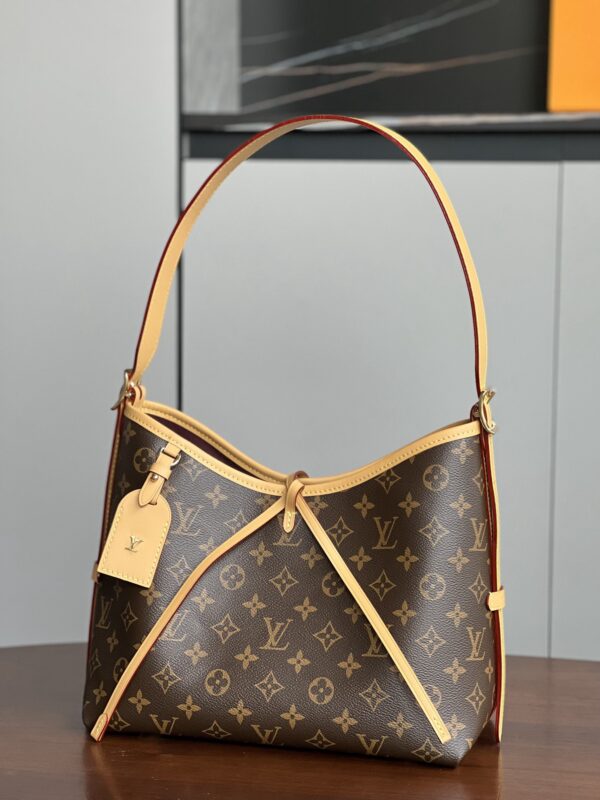LV：M46203 Original leather CarryAll small handbag