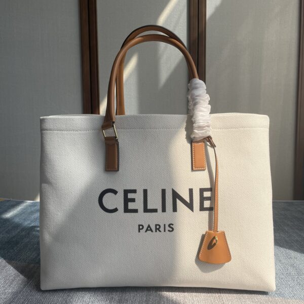 CelineCABAS canvas bag 190062 canvas yellow-brown