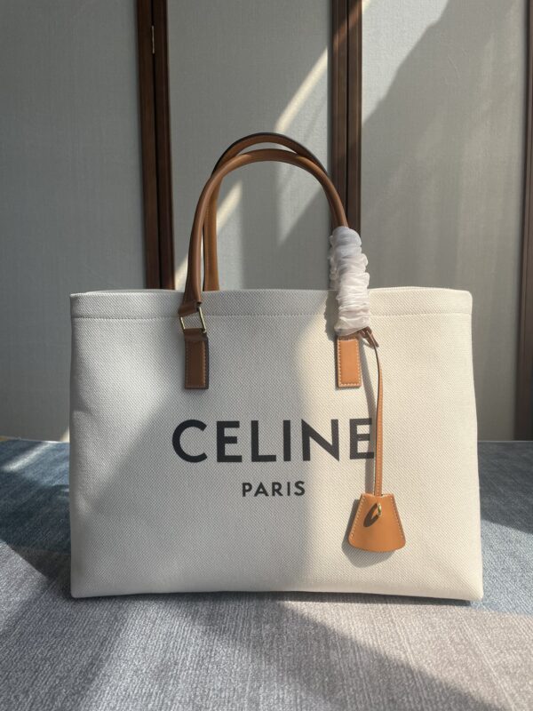 CelineCABAS canvas bag 190062 canvas yellow-brown