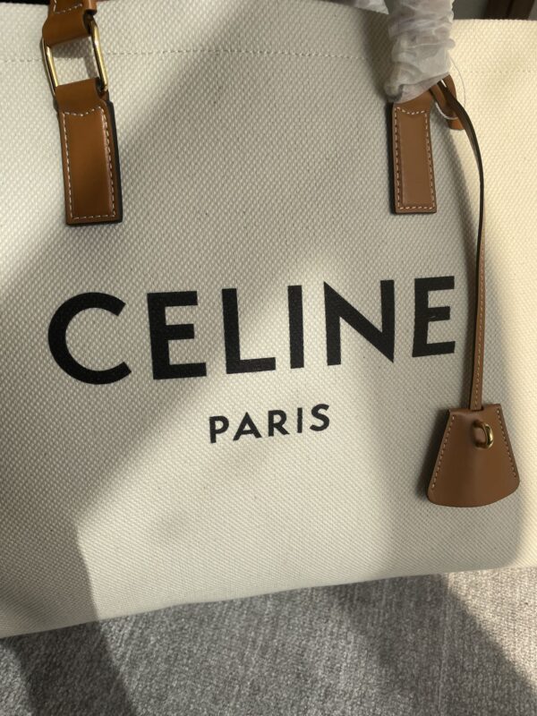 CelineCABAS canvas bag 190062 canvas yellow-brown