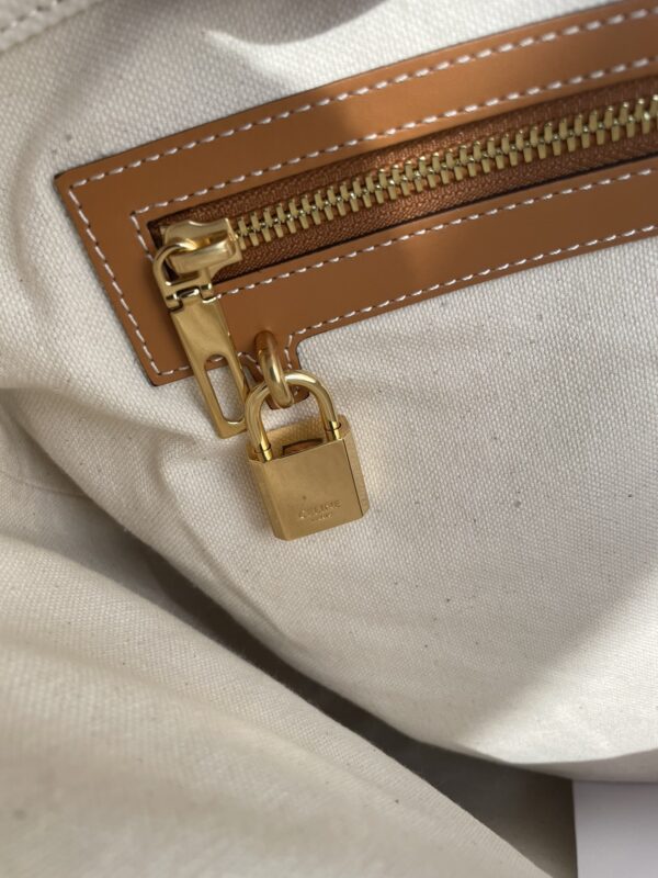 CelineCABAS canvas bag 190062 canvas yellow-brown