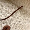 Loewe palm leaf and leather woven bag,