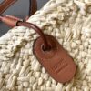 Loewe palm leaf and leather woven bag,