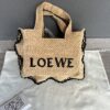 LO℮w℮🌟New🆕Small Raffia Font Tote Handbag