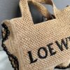 LO℮w℮🌟New🆕Small Raffia Font Tote Handbag