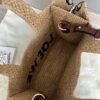 LO℮w℮🌟New🆕Small Raffia Font Tote Handbag