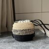 L𝒐𝒆𝒘𝒆🔥Raffia fiber and cow leather honeycomb basket handbag🧺