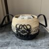L𝒐𝒆𝒘𝒆🔥Raffia fiber and cow leather honeycomb basket handbag🧺