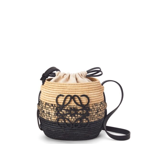 L𝒐𝒆𝒘𝒆🔥Raffia fiber and cow leather honeycomb basket handbag🧺