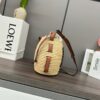 L𝒐𝒆𝒘𝒆🔥Raffia fiber and cow leather honeycomb basket handbag🧺