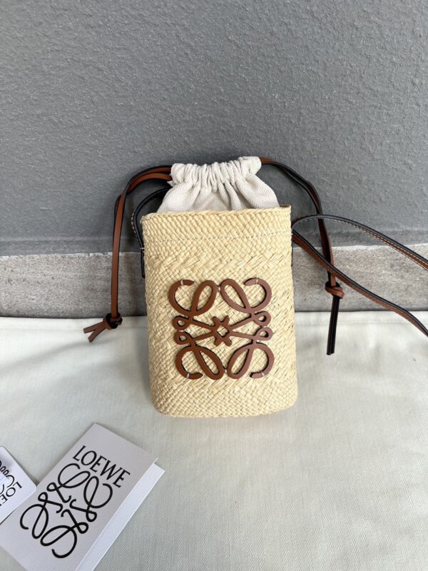Loewe Anagram Basket Straw  Purely hand-woven