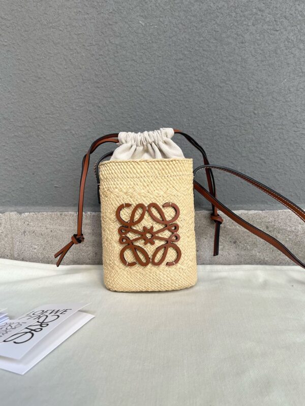 Loewe Anagram Basket Straw  Purely hand-woven