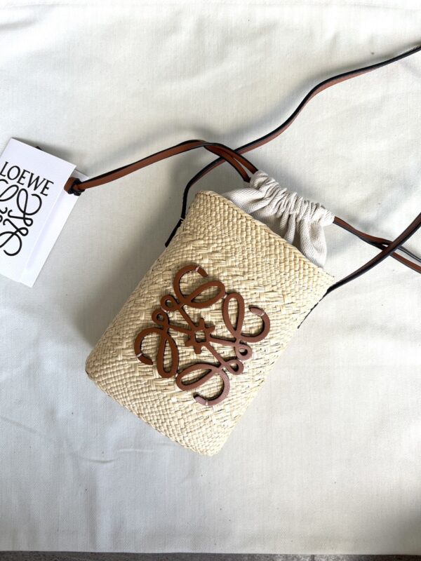 Loewe Anagram Basket Straw  Purely hand-woven