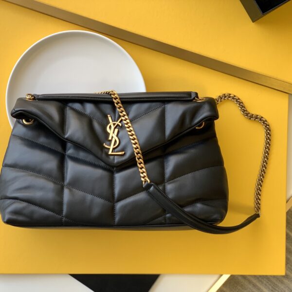 LOULOU PUFFER quilted lambskin bag,