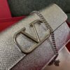 Valentino Garavani VLogoSignature grained calfskin clutch