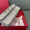 Valentino Garavani VLogoSignature grained calfskin clutch