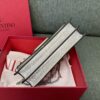 Valentino Garavani VLogoSignature grained calfskin clutch
