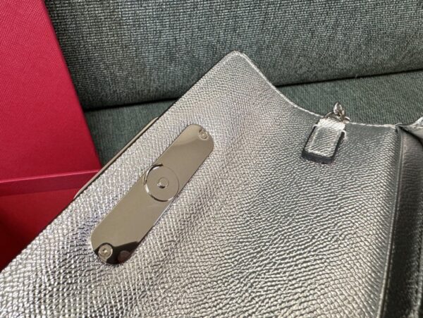 Valentino Garavani VLogoSignature grained calfskin clutch